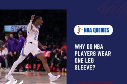 NBA players wear one leg sleeve